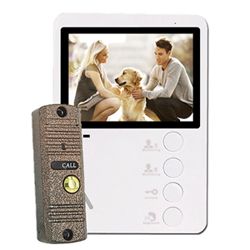 Комплект Altcam VDP431 настенный монитор домофона на 2 камеры и вызывная видеопанель