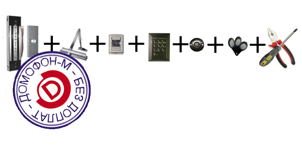  электромагнитного замка с кодовой панель и магнитными ключами .